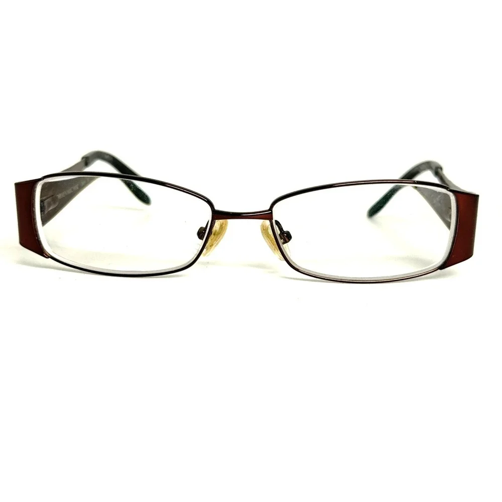 Carmen Marc Valvo Delilah Eyeglasses Cocoa Brown Animal Print 50-15-130mm Frames